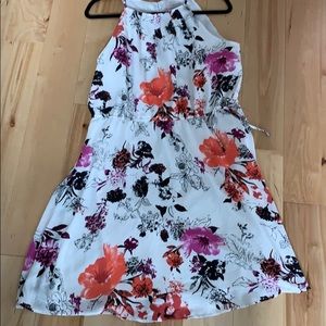 LOFT flower dress sleeveless